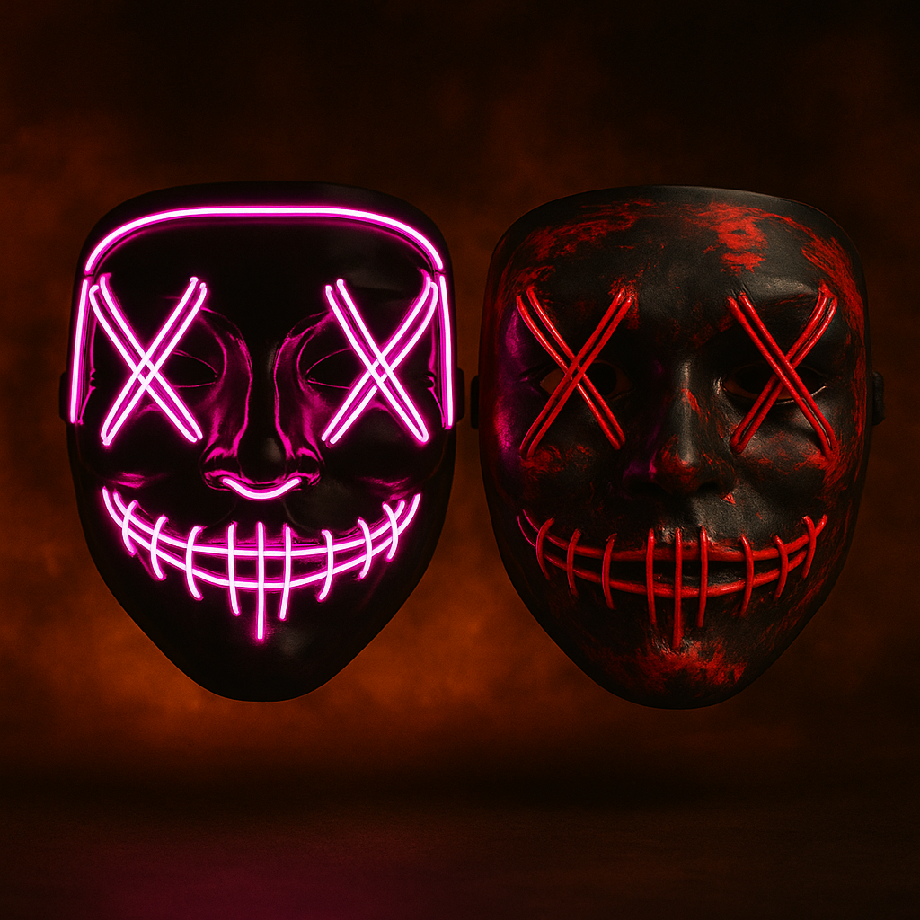 😈 Masque LED Halloween Lumineux