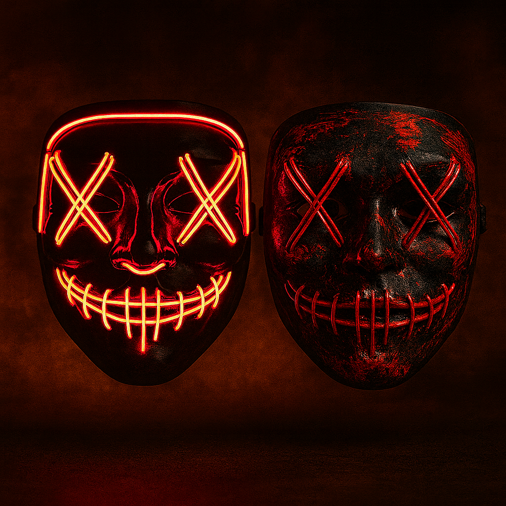 😈 Masque LED Halloween Lumineux