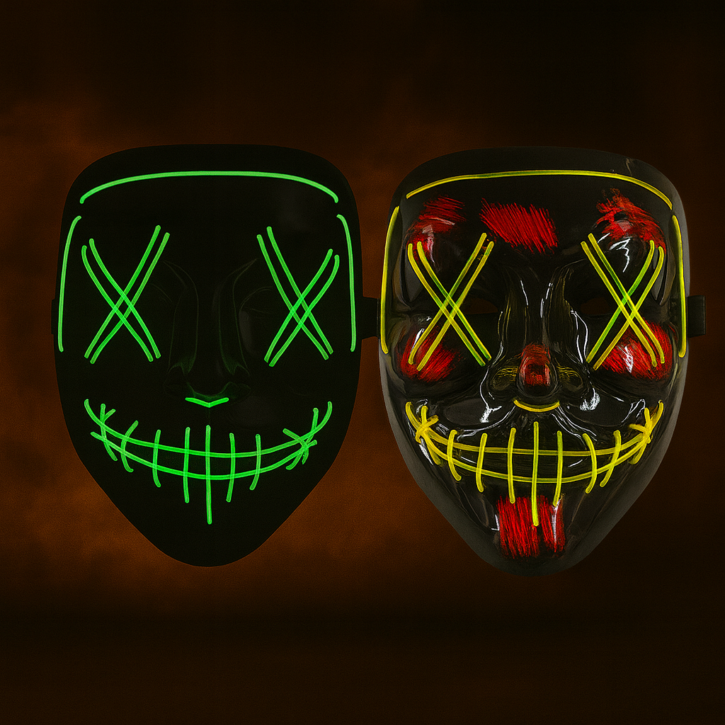 😈 Masque LED Halloween Lumineux