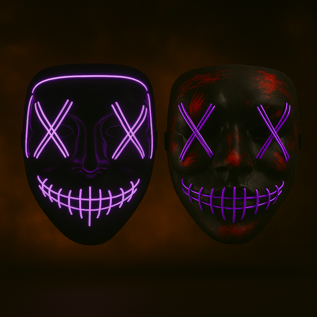 😈 Masque LED Halloween Lumineux