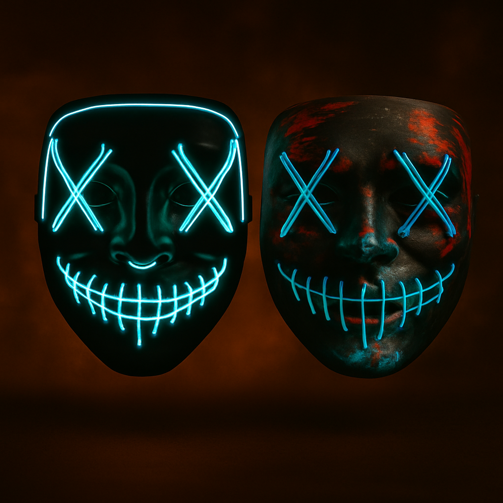 😈 Masque LED Halloween Lumineux