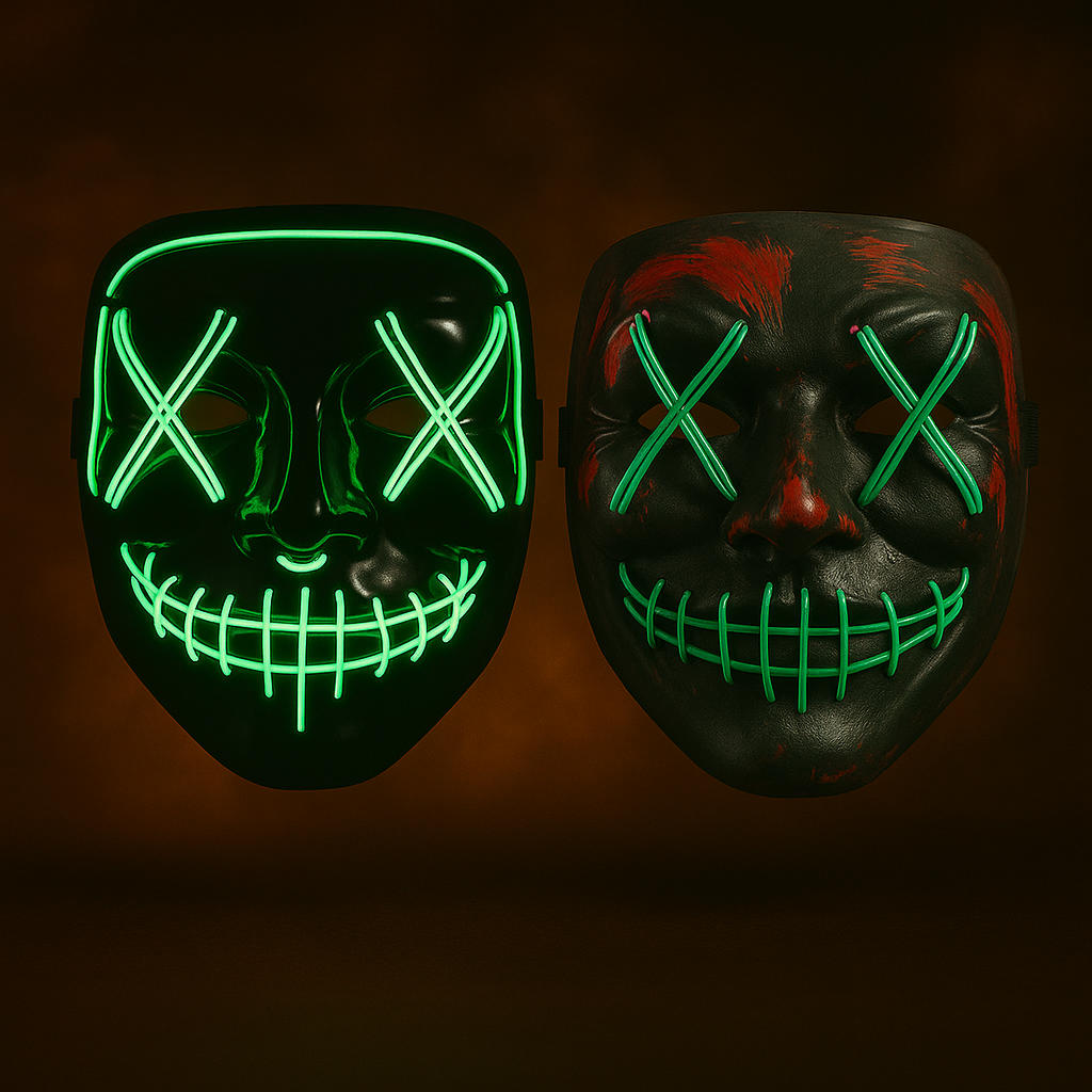 😈 Masque LED Halloween Lumineux