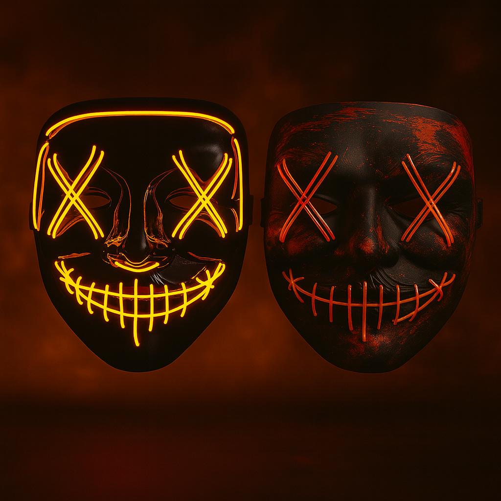 😈 Masque LED Halloween Lumineux