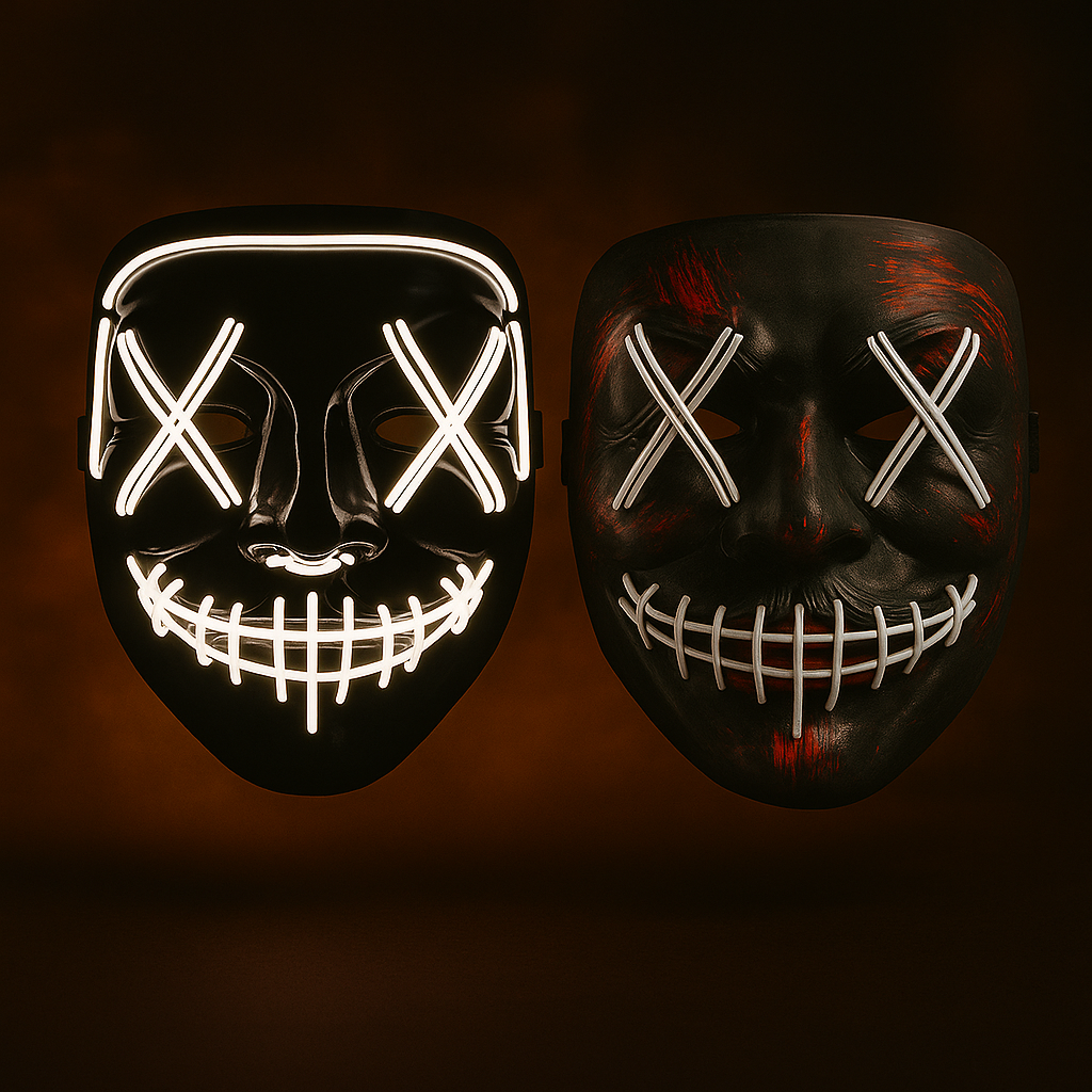 😈 Masque LED Halloween Lumineux