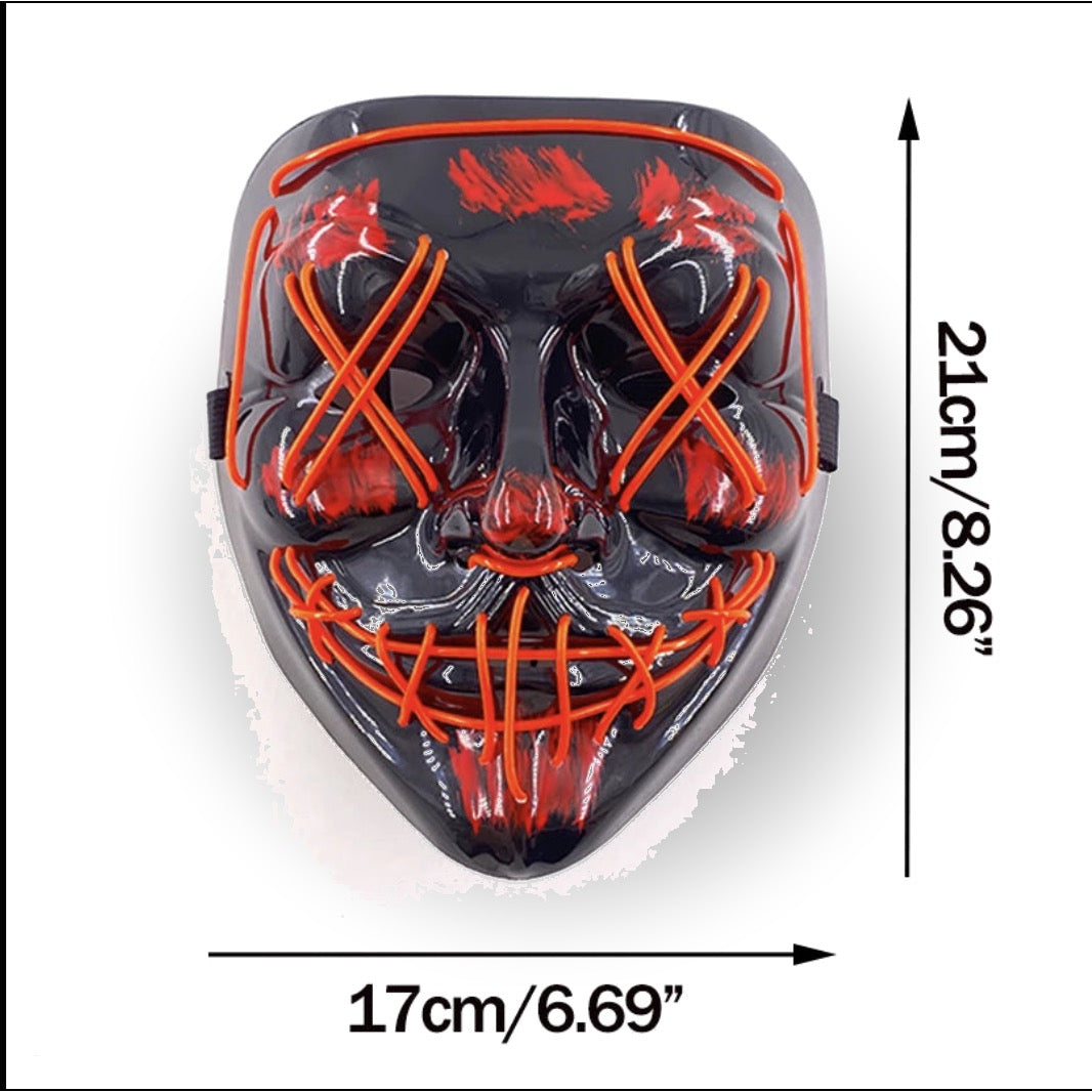 😈 Masque LED Halloween Lumineux
