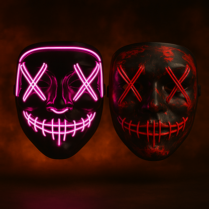 😈 Masque LED Halloween Lumineux