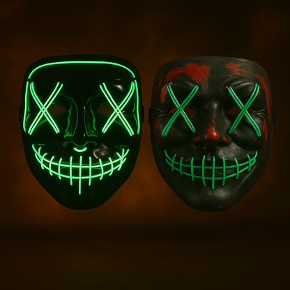 😈 Masque LED Halloween Lumineux