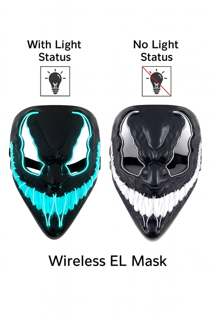 🖤 Masque LED Halloween Venom