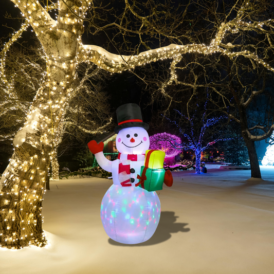 Bonhomme de Neige Gonflable LED