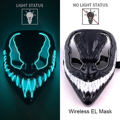 🖤 Masque LED Halloween Venom